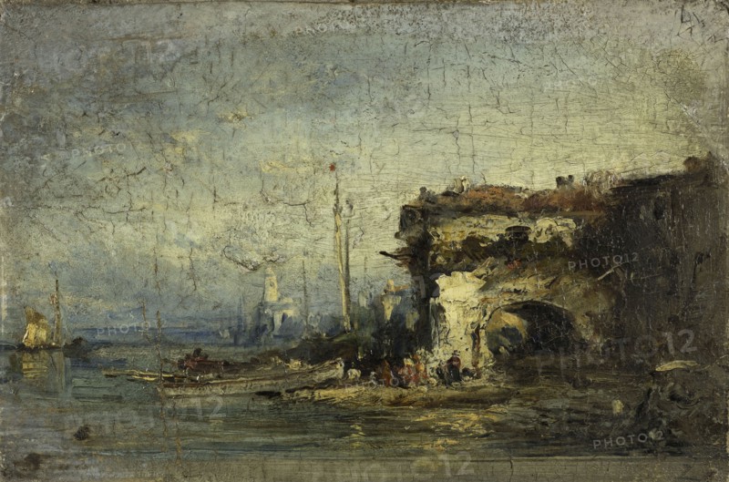 Vue d'Italie : la vieille porte.