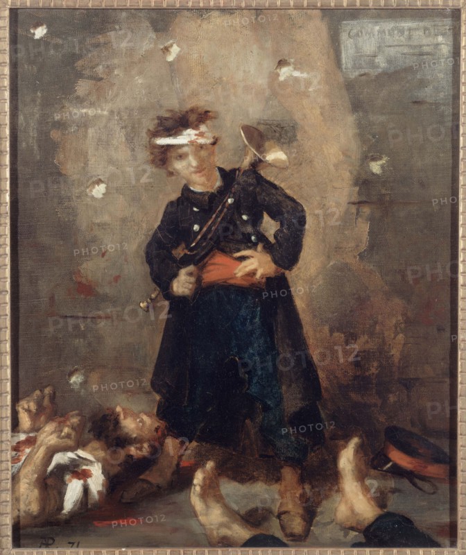 Execution by a trumpeter under the Commune, 1871.