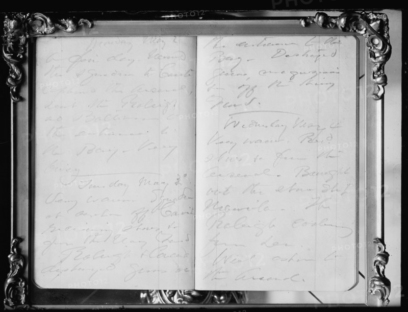Pages From Diary of Admiral George Dewey, U.S.N., 1910. Creator: Harris & Ewing.