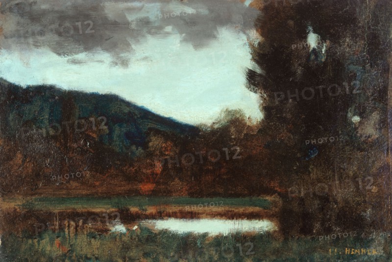 Paysage d'Alsace, crépuscule, between 1879 and 1888.