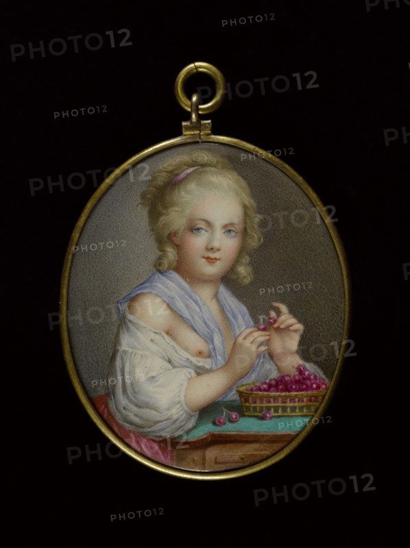 Jeune fille au panier de cerises, between 1770 and 1790.