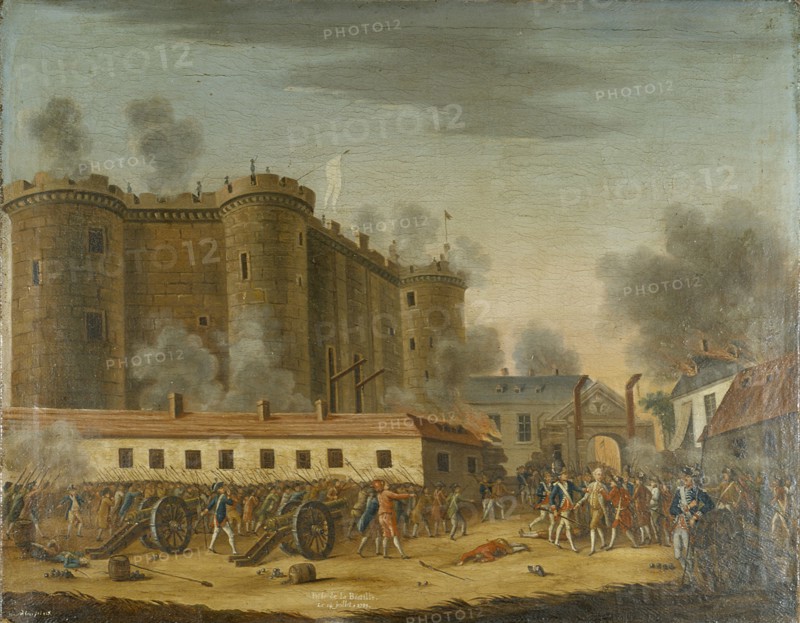 Storming of the Bastille. Arrest of M. de Launay, July 14, 1789.