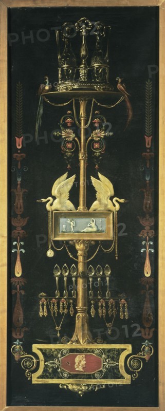 Decorative panel, sign of the goldsmith Passerieux, c1825.