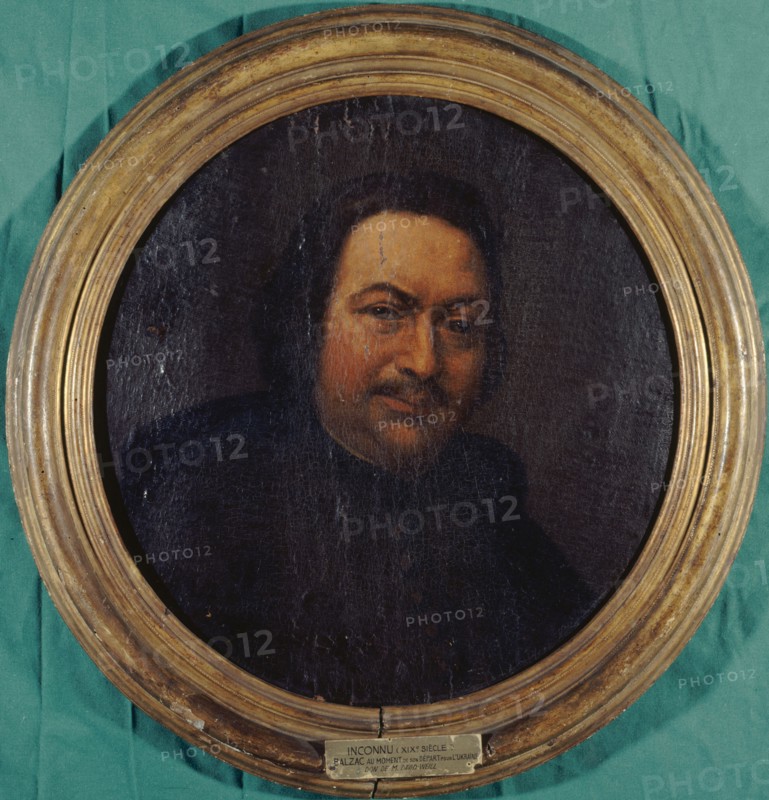 Presumed portrait of Honoré de Balzac (1799-1850), writer, c1845.