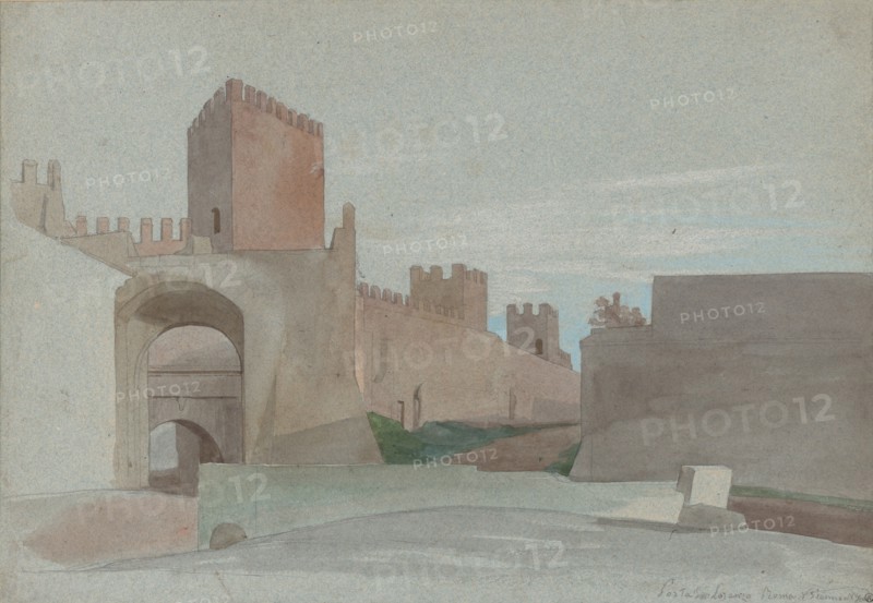 Porta San Lorenzo, Rome, mid-19th century.