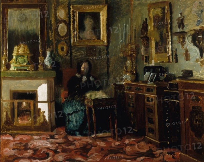 Madame de Balzac's salon, rue Fortunee, between 1850 and 1880.
