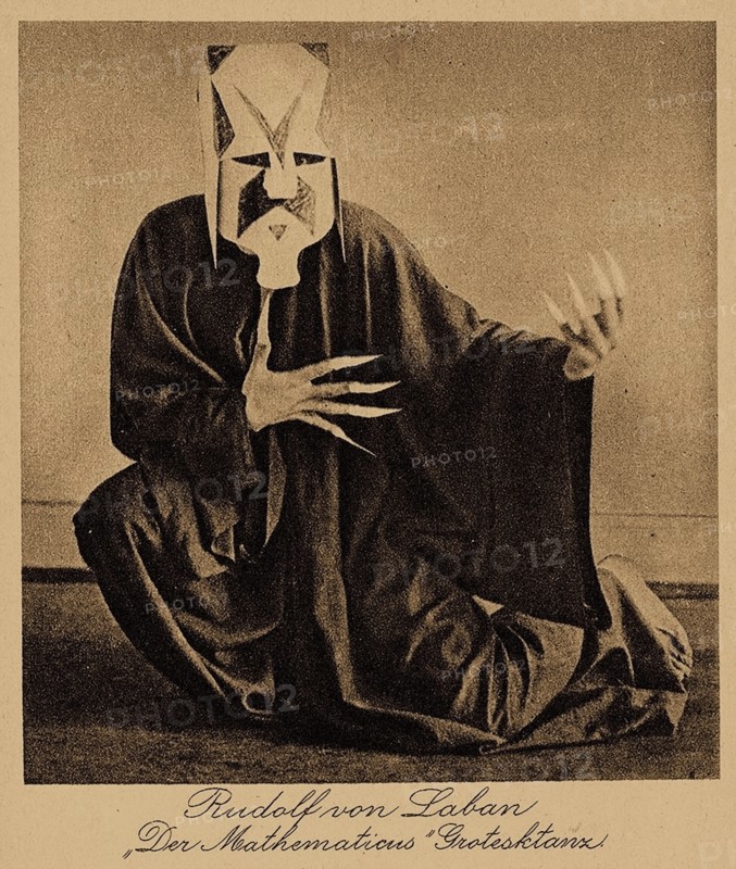 Rudolf von Laban as ?Mathematicus? (grotesque dance), 1915-1918. Private Collection.