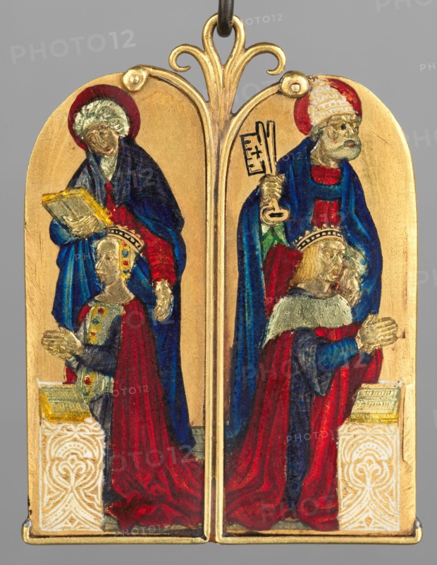 Anne of France and Peter II of Bourbon, c. 1500. Creator: West European Applied Art.