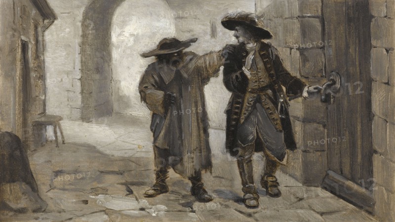 Hans of Iceland addressing Baron Woethaun, c1889.