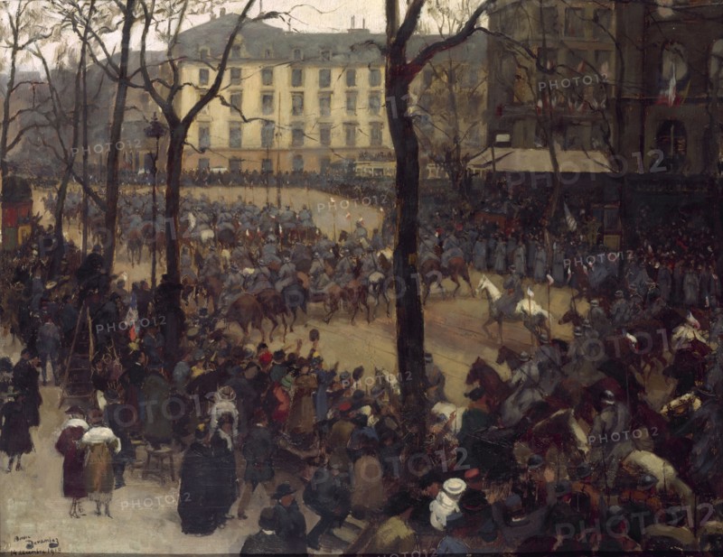 President Wilson's Escort, Place Saint-Augustin, 14–12–1918.