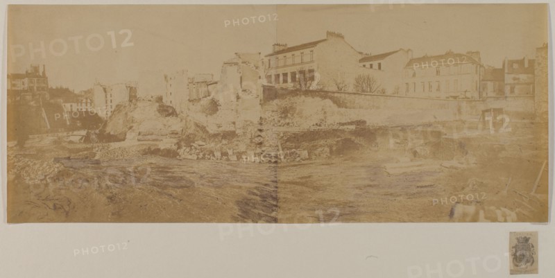 Arenes de Lutece (panorama), 5th arrondissement, Paris, 1870.