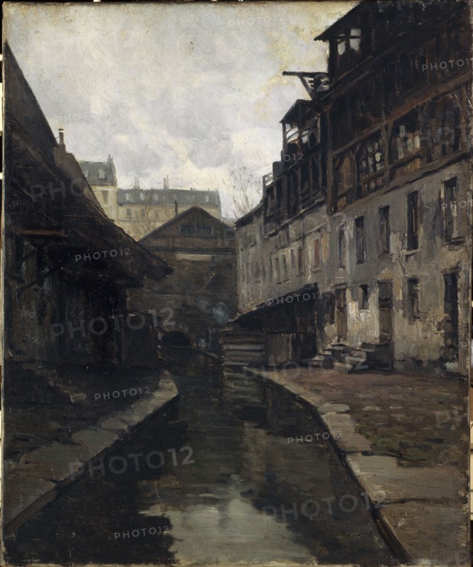 The Bievre, between rue Pascal and rue Broca, c1900.