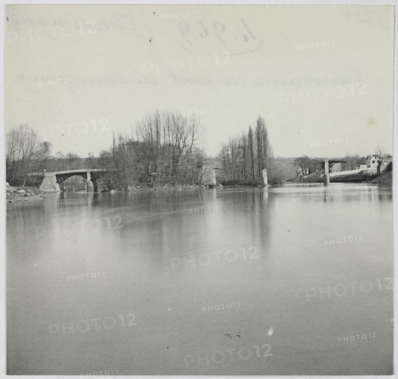 Panorama of Pont de Champigny, Champigny-sur-Marne, 1871.
