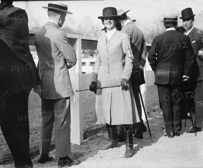 Horse Shows - Miss Martha Hazard, Hurdling And On Foot, 1911.