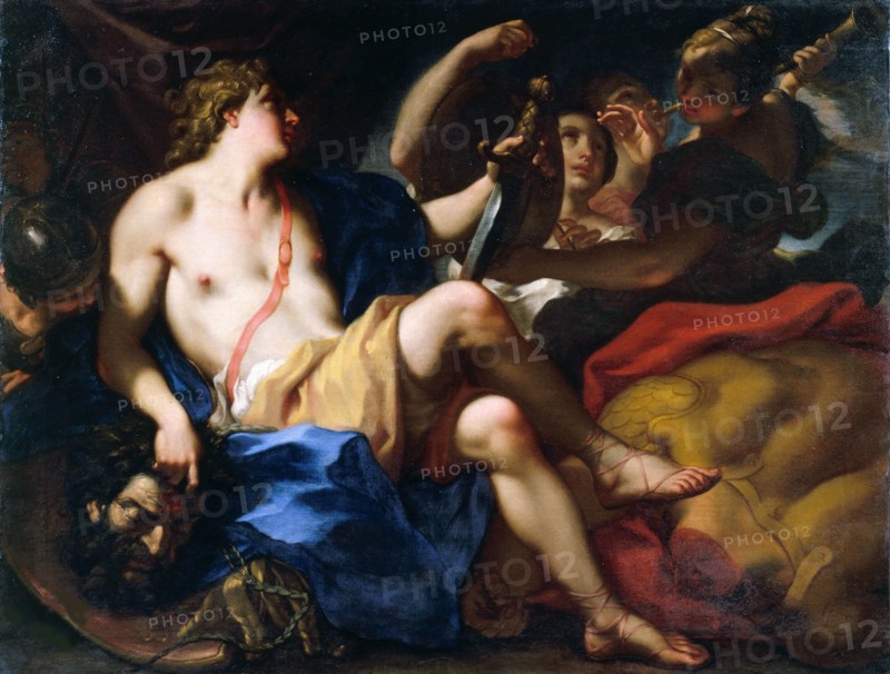 David with the Head of Goliath, ca. 1718-1719. Creator: Balestra, Antonio (1666-1740).
