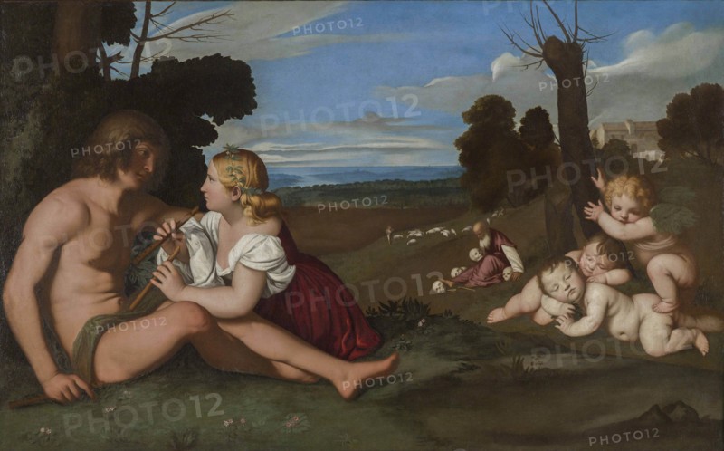 The Three Ages of Man (After Titian), ca 1681-1682. Creator: Sassoferrato (1609-1685).