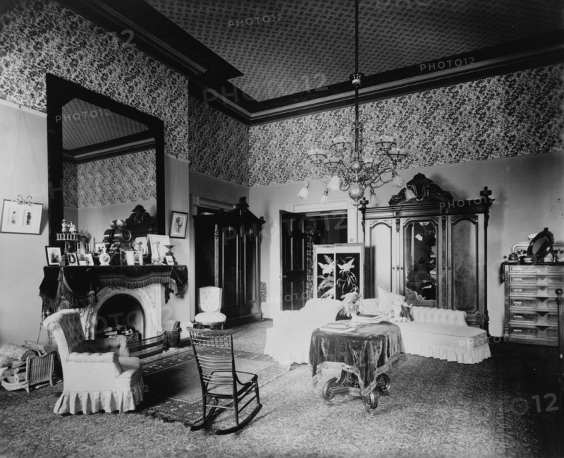 Bedroom in the White House, Washington, D.C., 1893.