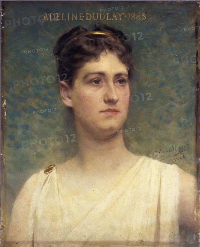Adeline Dudlay (1858-1934), member of the Comédie-Française, 1885.