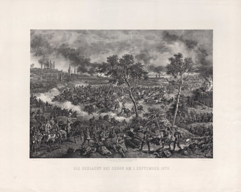 The Battle of Sedan on September 1, 1870, 1871. Private Collection.