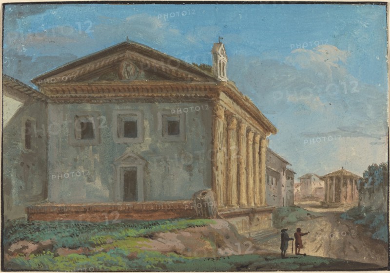 Tempio della Fortuna Virile with the Tempio di Vesta in the Distance.