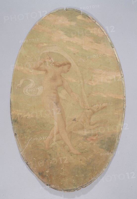 Diana the Huntress. Decorative painting for the Cafe de Paris, c1900.