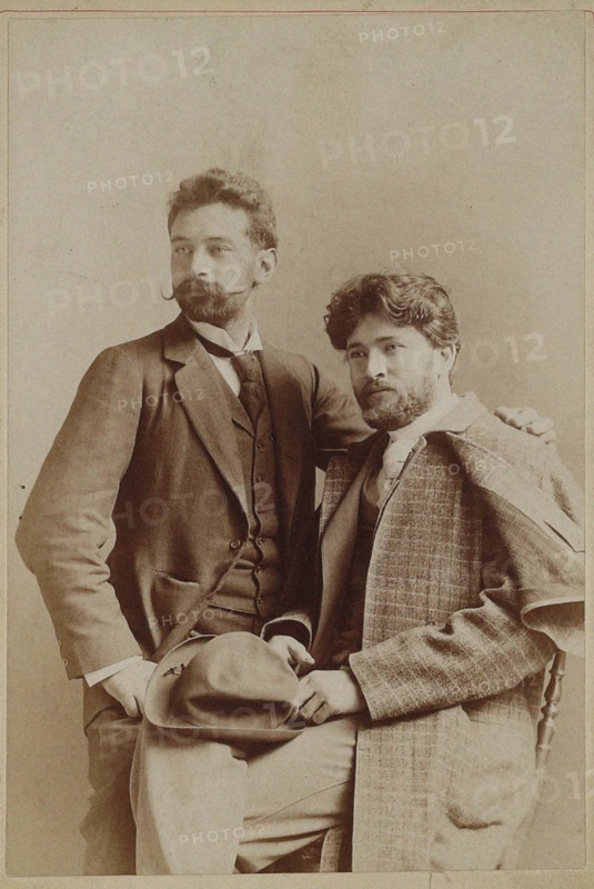 Ferruccio Busoni (1866-1924) and Ottokar Novacek (1866-1900), 1892. Private Collection.