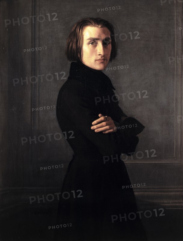 Portrait of Franz Liszt (1811-1886), composer and pianist, 1839.