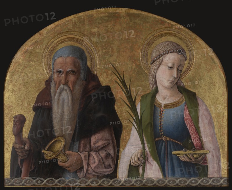 Saints Antony the Hermit and Lucy , ca 1470. Creator: Crivelli, Carlo (c. 1435-c. 1495).