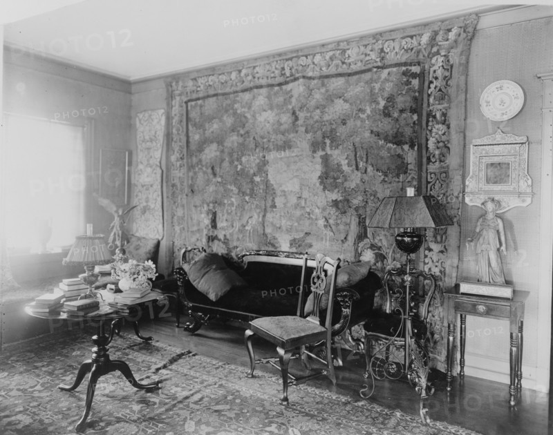 Living room in St. Gaudens, Windsor, Vermont, c1920. Creator: Frances Benjamin Johnston.