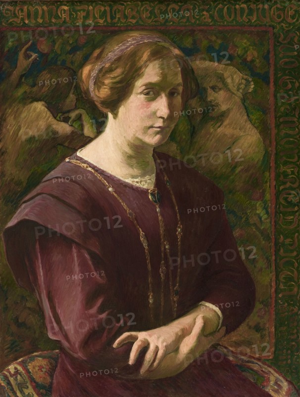 Anna Filiabella, portrait of the artist's wife, 1913.