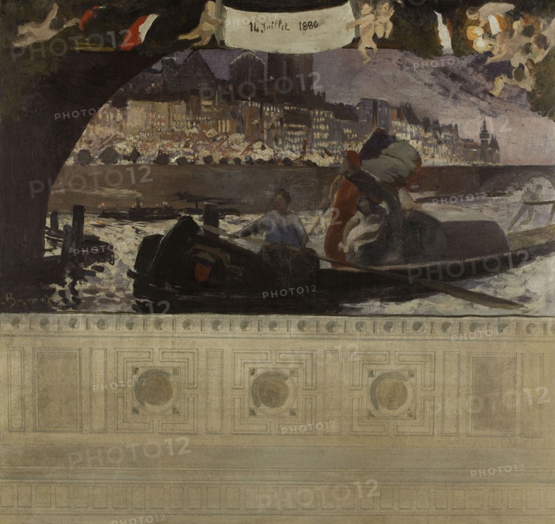 Esquisse pour la mairie du 4ème : le 14 juillet 1880, 1884.