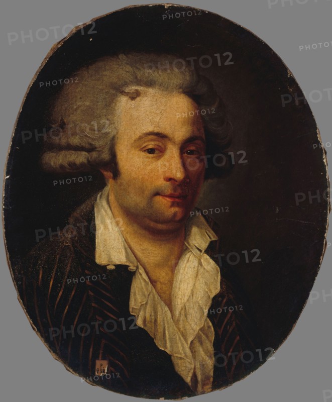 Portrait of a man from the revolutionary period, between 1789 and 1799.