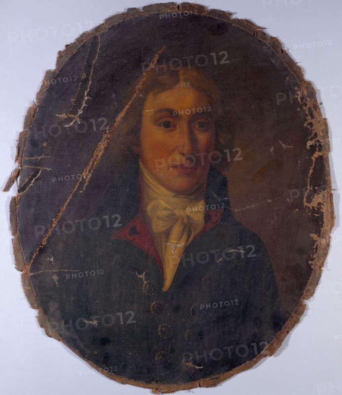 Portrait of a man from the revolutionary period, between 1789 and 1799.