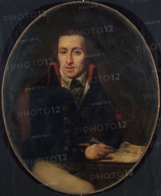 Portrait of a man from the revolutionary period, between 1789 and 1799.