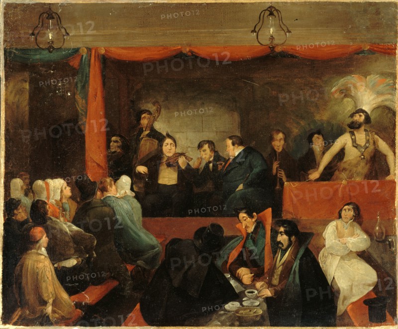 Cafe des Aveugles, at the Palais-Royal, c1840.
