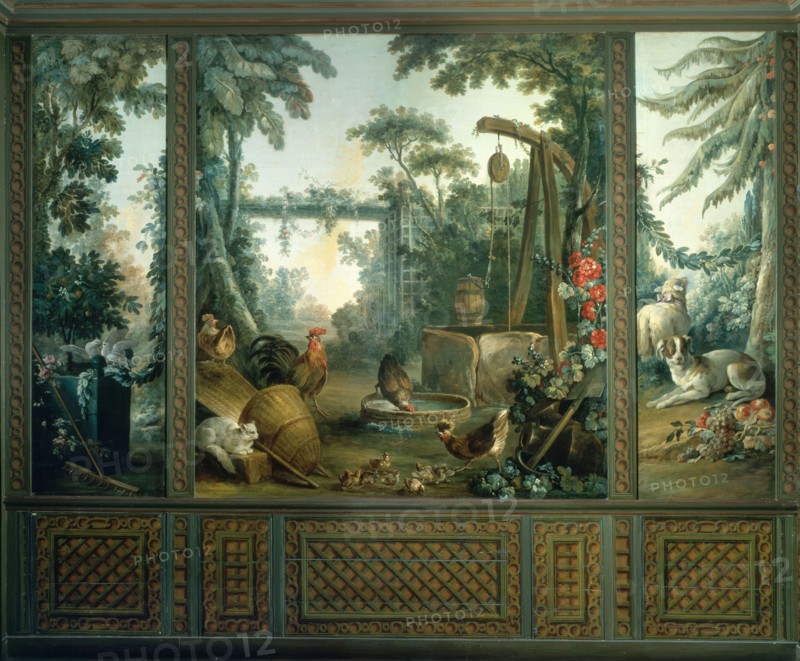 Chien et mouton dans un paysage, between 1765 and 1770.