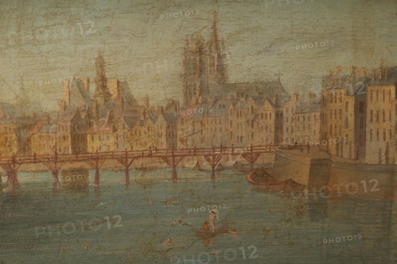 Port au Foin and the eastern end of Ile de la Cite, c1760.