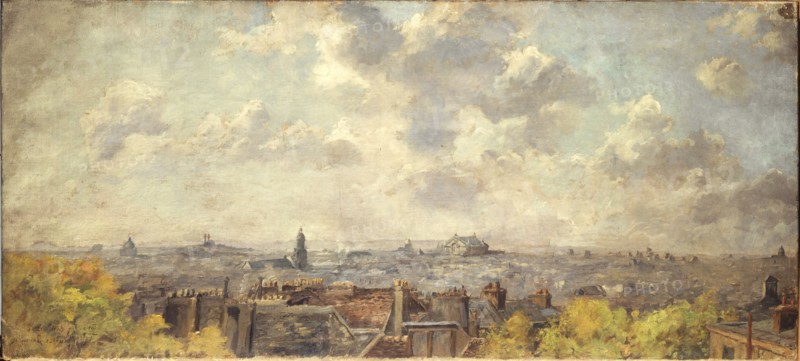 Panoramic view of Paris, taken from rue Victor-Masse, 04–1886.