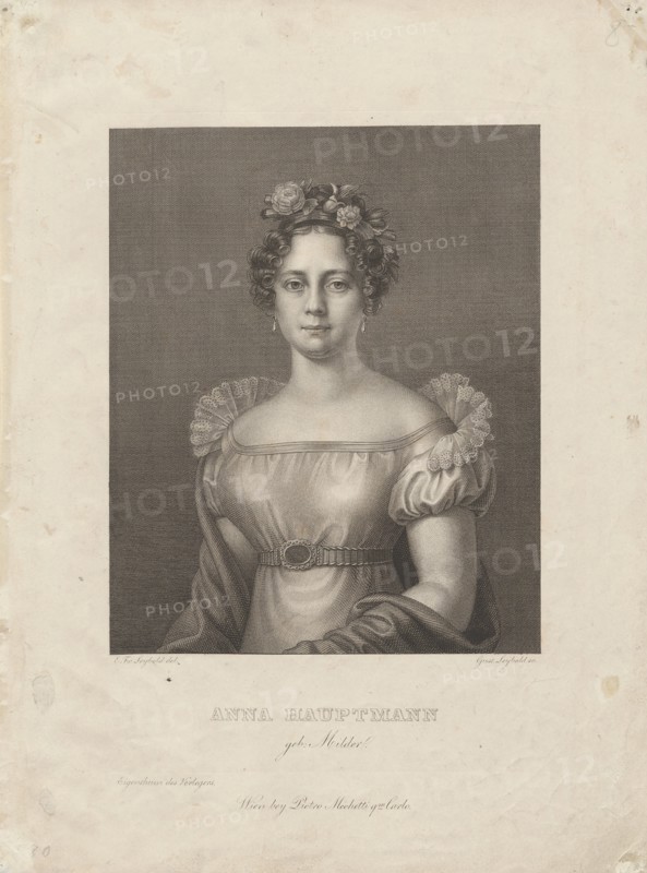 Portrait of the opera singer Anna Milder-Hauptmann (1785-1838) , 1815. Private Collection.