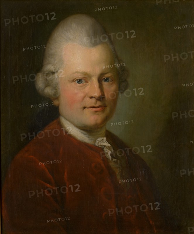 Portrait of Gotthold Ephraim Lessing (1729-1781), 1771. Creator: Graff, Anton (1736-1813).