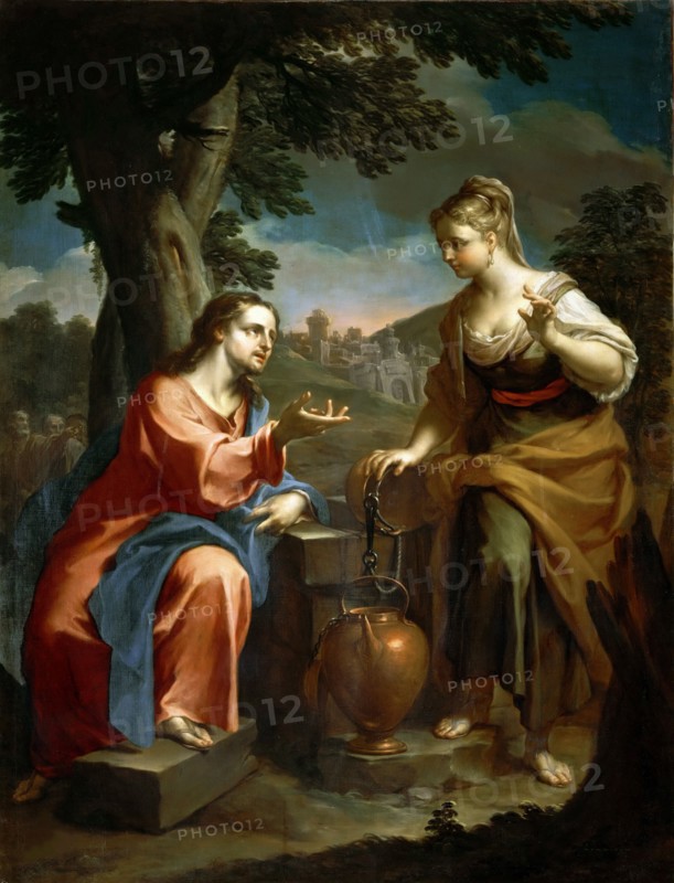 Christ and the Samaritan Woman, Early 18th cen. Creator: Trevisani, Francesco (1656-1746).