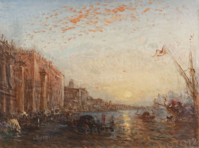 Inondation à Venise, between 1880 and 1900.