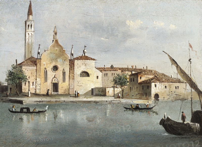 View of the island of Santa Maria delle Grazie.