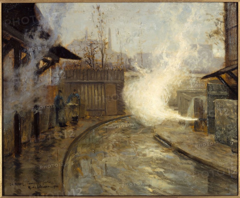 The Guillou Tannery, on the Bievre, 13th arrondissement, 1904.