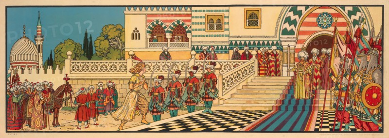 Illustration for Arabian Fairy Tales, 1932. Private Collection.