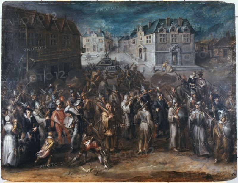 Procession of the League, in 1590 or 1593, between 1590 and 1593.