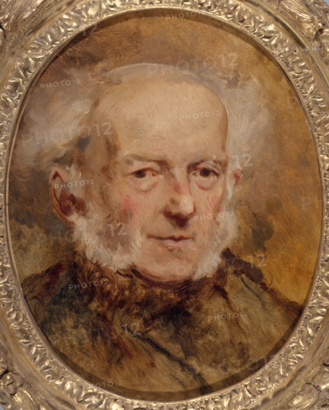 Portrait du peintre Jean-Baptiste Isabey, père de l'artiste, c1840.