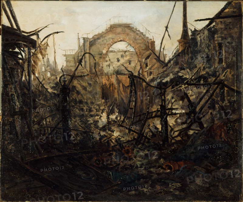 Interior of the Opera-Comique, after the fire of May 15, 1887.