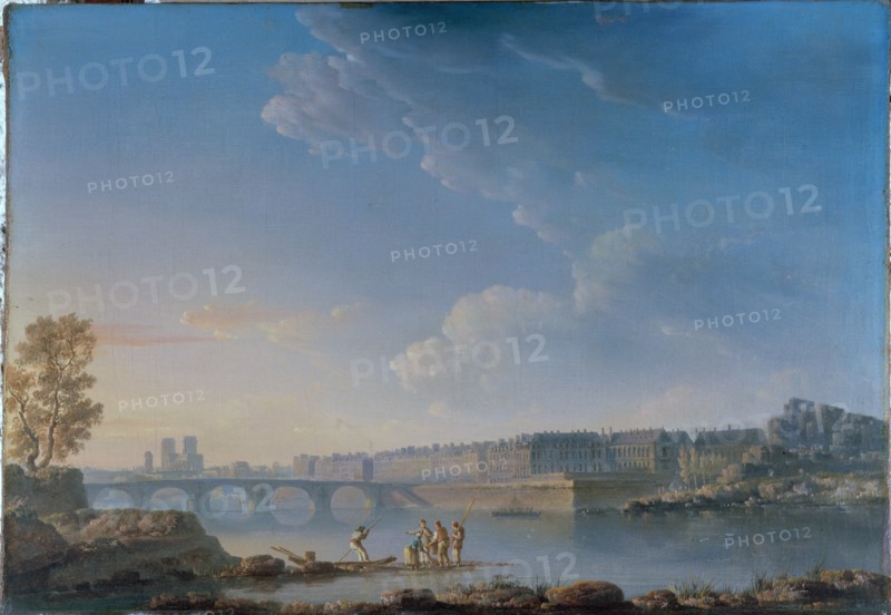 The Pont de la Tournelle, Île Saint-Louis, Île Louviers, c1780.