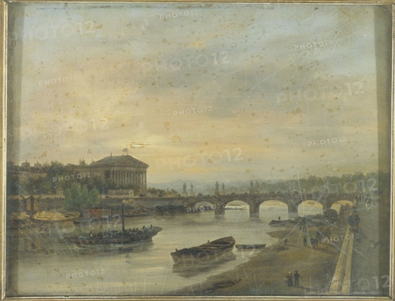 Palais Bourbon and the Pont Louis-XVI (Pont de la Concorde), 1826.